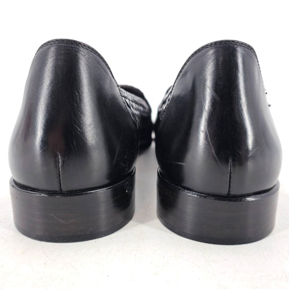 NEW Vintage Bragano Exotic Crocodile Leather Dress Shoes Mens 13N Brown Black - Picture 10 of 14